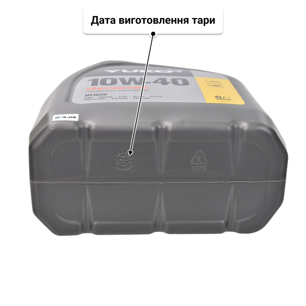 Олива Yuko Dynamic 10W-40 4 л
