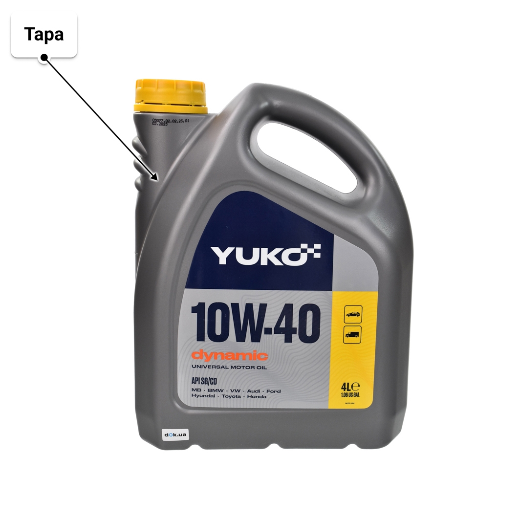 Масло Yuko Dynamic 10W-40 4 л