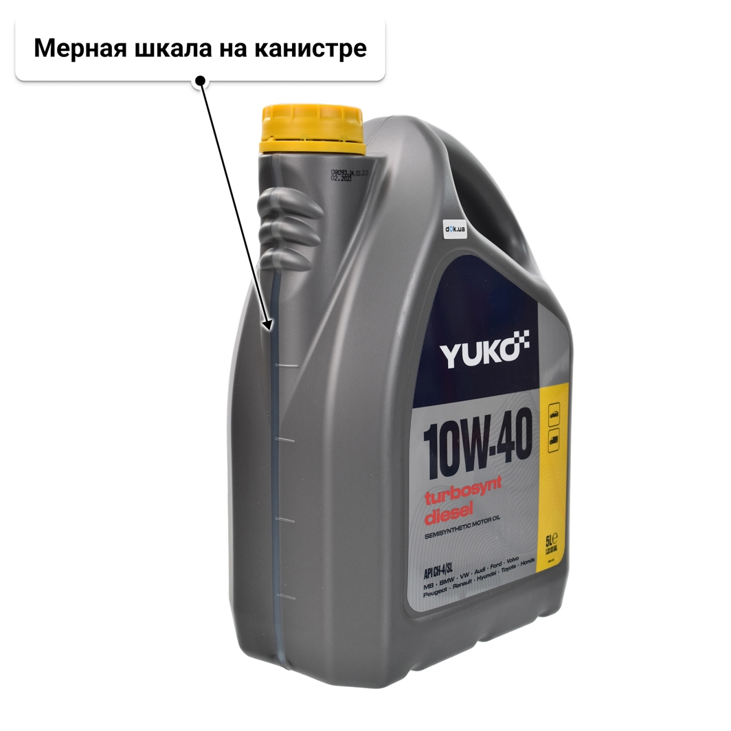 Масло Yuko Turbosynt Diesel 10W-40 5 л