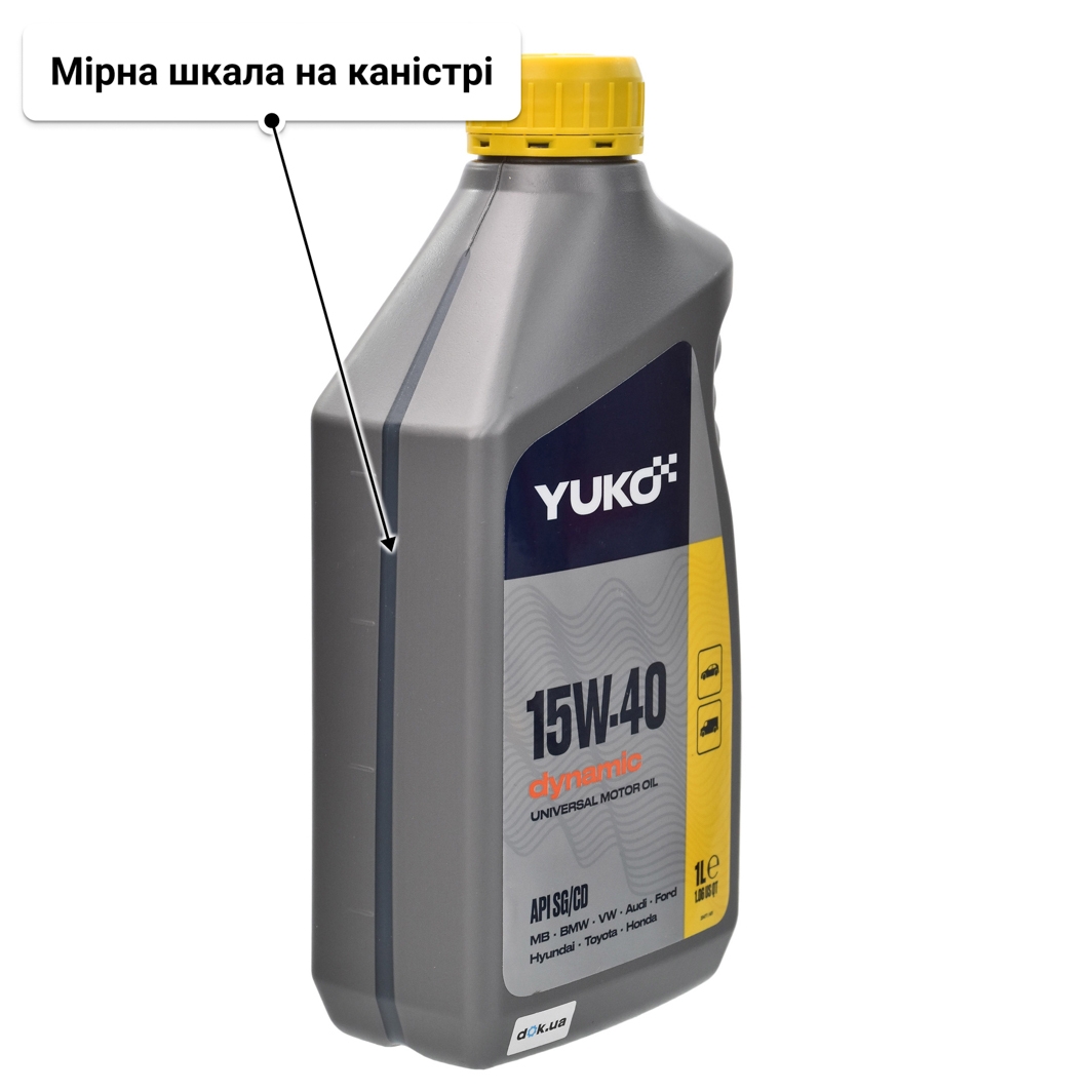 Олива Yuko Dynamic 15W-40 1 л
