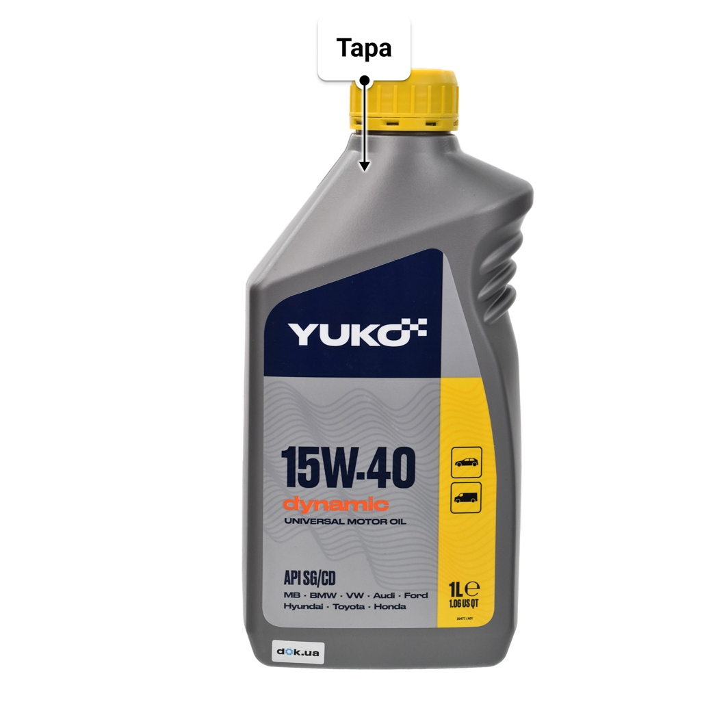 Олива Yuko Dynamic 15W-40 1 л