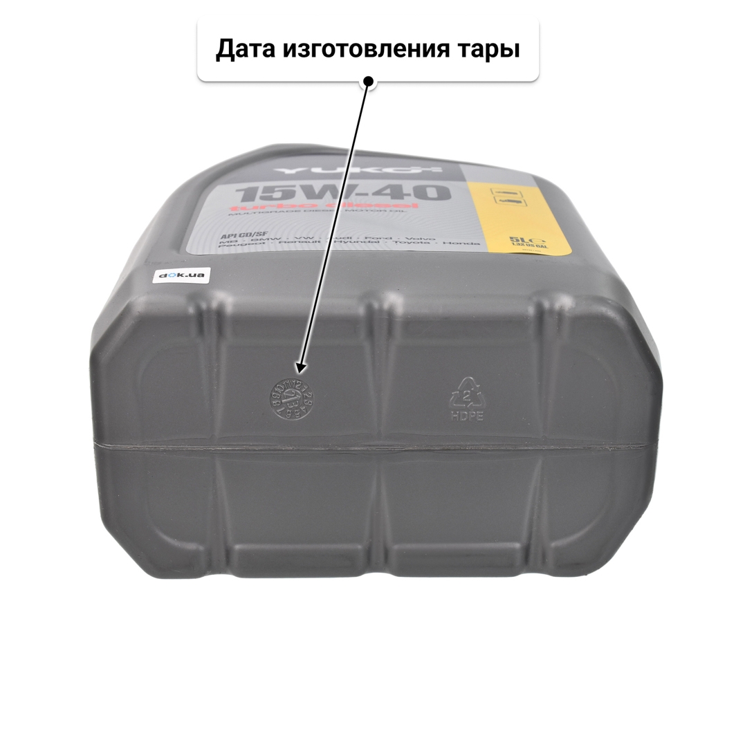 Масло Yuko Dynamic 15W-40 5 л