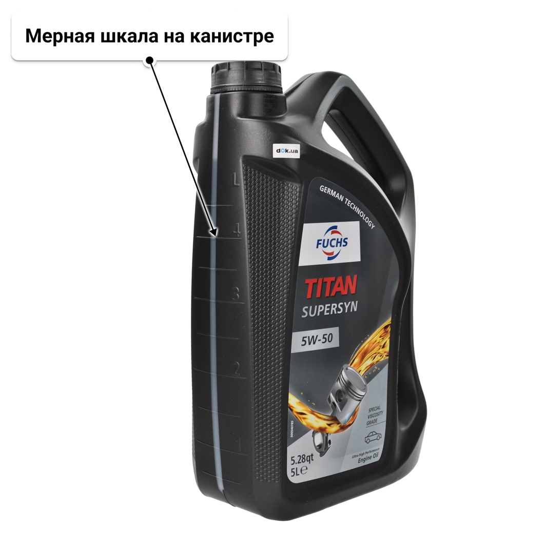 Масло Fuchs Titan Supersyn 5W-50 5 л