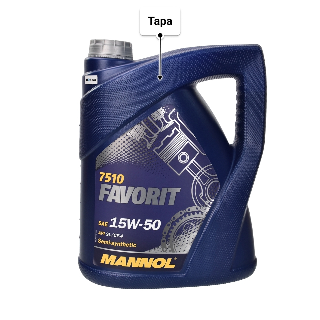 Олива Mannol Favorit 15W-50 5 л