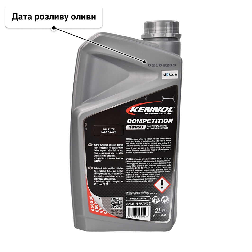 Олива Kennol Competition Cordia LCV RN0720 10W-50 2 л