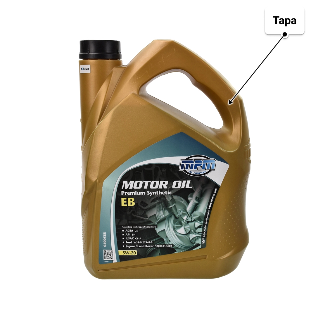 Олива MPM Premium Synthetic EB 5W-20 5 л