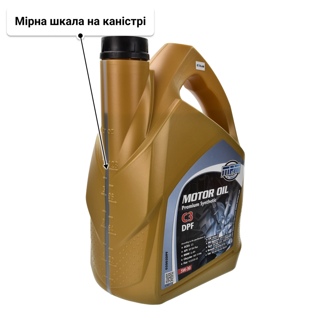 Олива MPM Premium Synthetic C3 DPF 5W-30 5 л