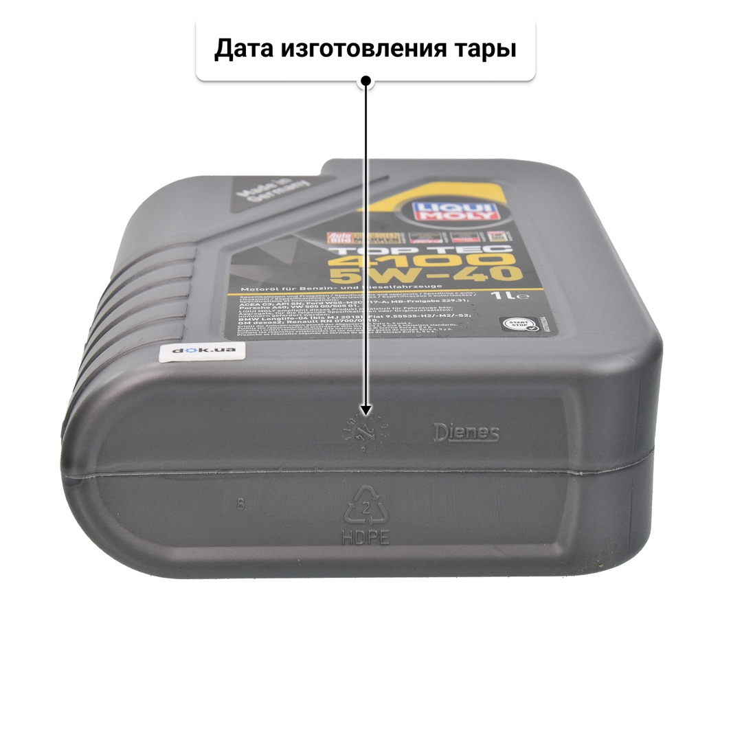 Масло Liqui Moly Top Tec 4100 5W-40 для Porsche Cayenne 1 л