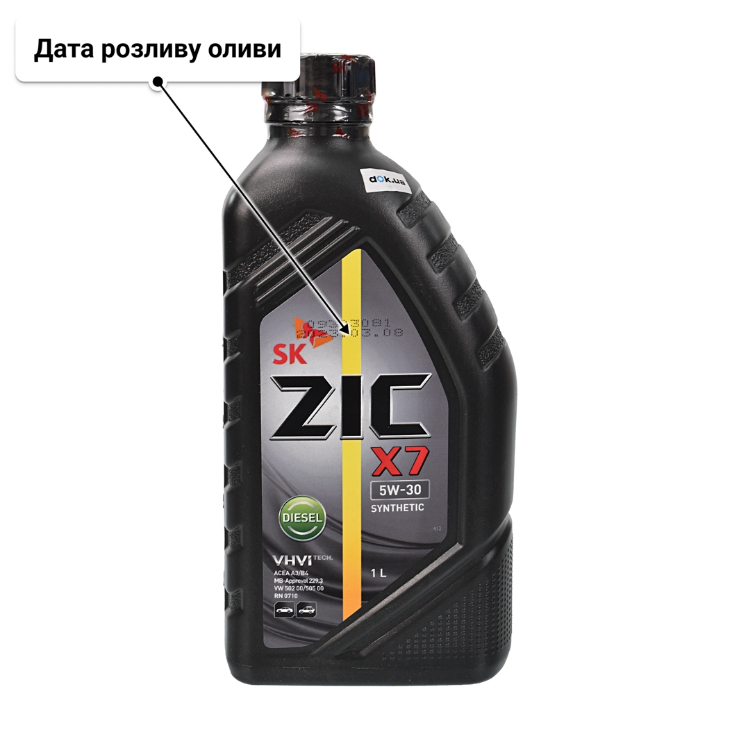 Олива ZIC X7 Diesel 5W-30 для Chrysler 300C 1 л