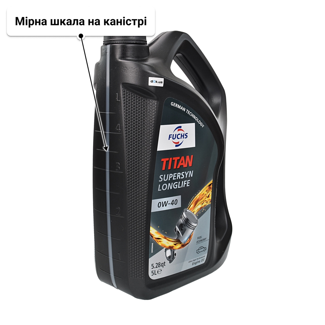 Олива Fuchs Titan Supersyn Long Life 0W-40 5 л