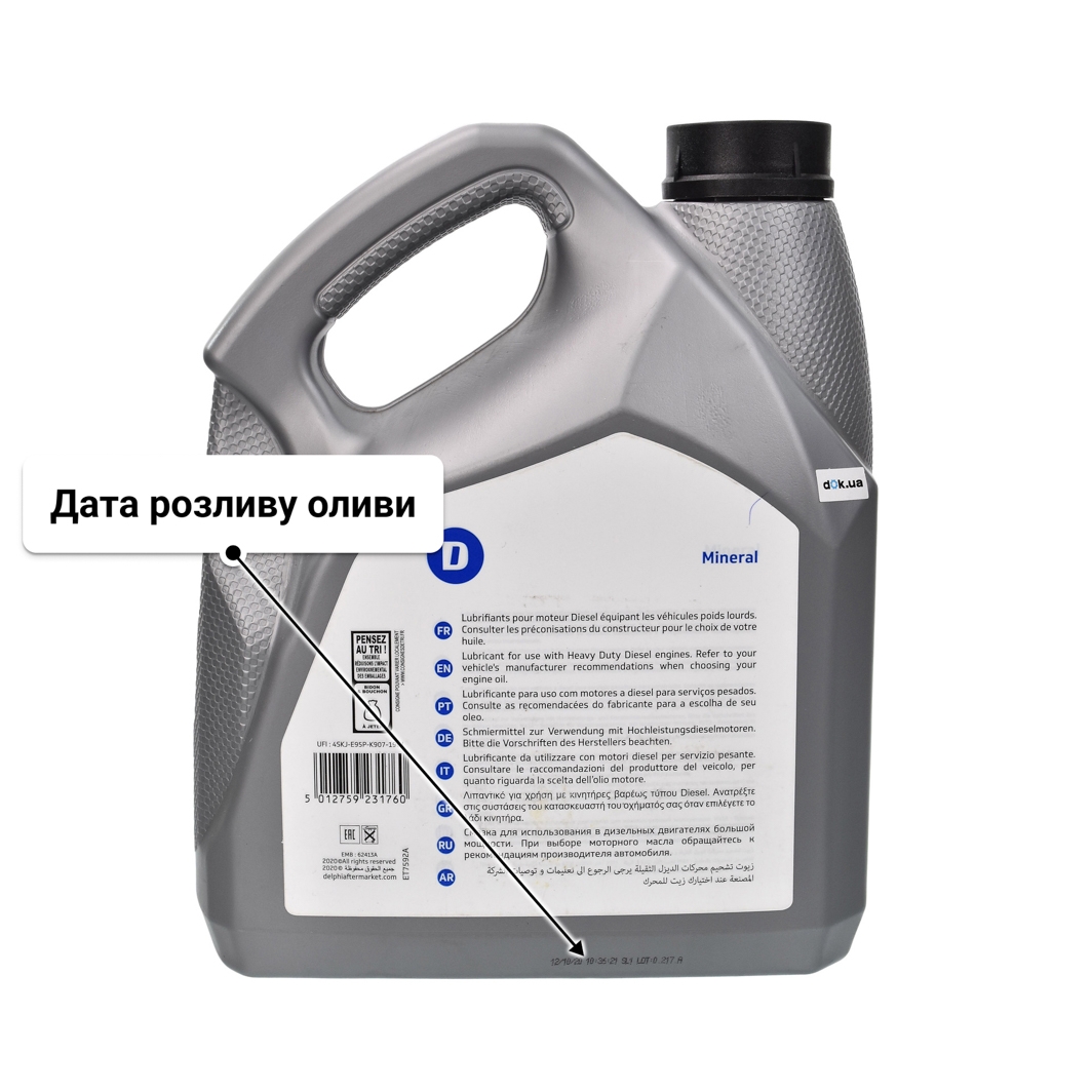 Олива Delphi Supreme Diesel 15W-40 4 л