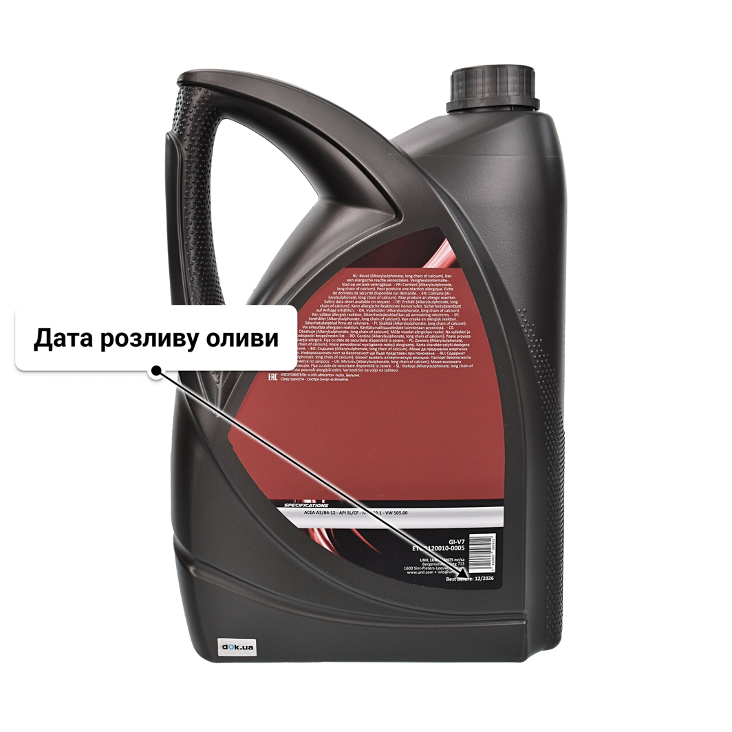 Олива Unil GI-V7 10W-50 5 л