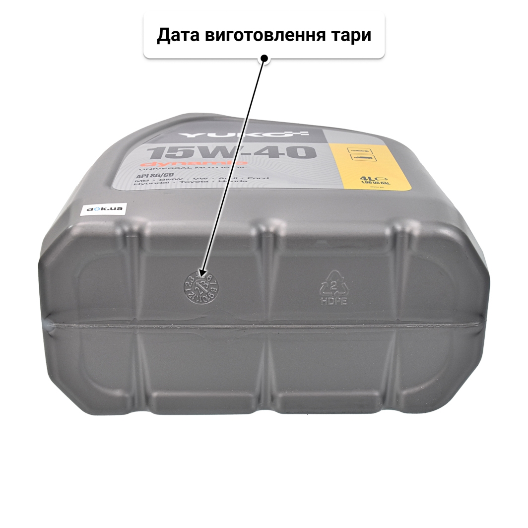 Олива Yuko Dynamic 15W-40 4 л