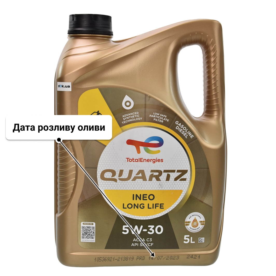 Олива Total Quartz Ineo Long Life 5W-30 5 л