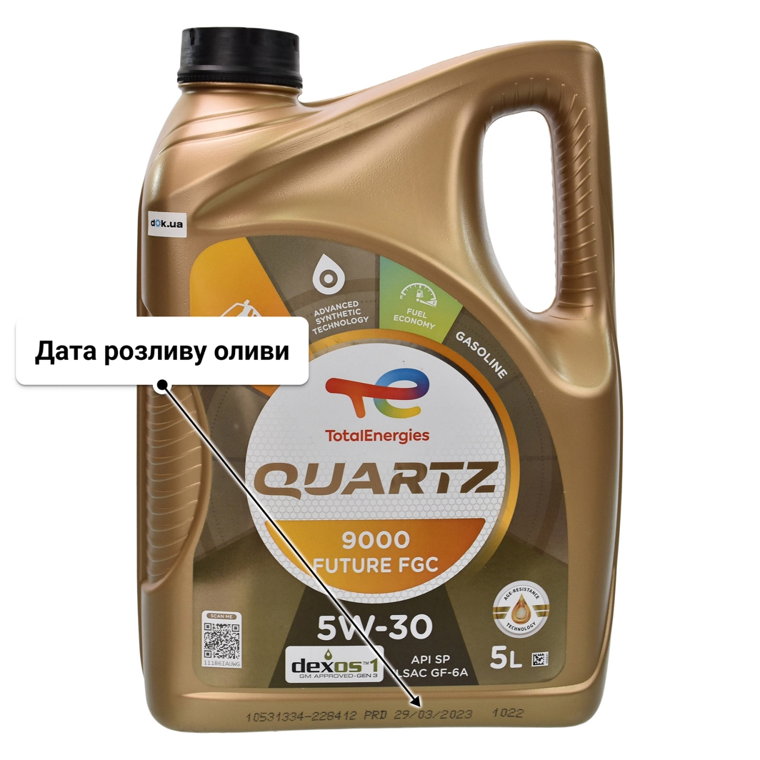 Олива Total Quartz 9000 Future FGC 5W-30 5 л