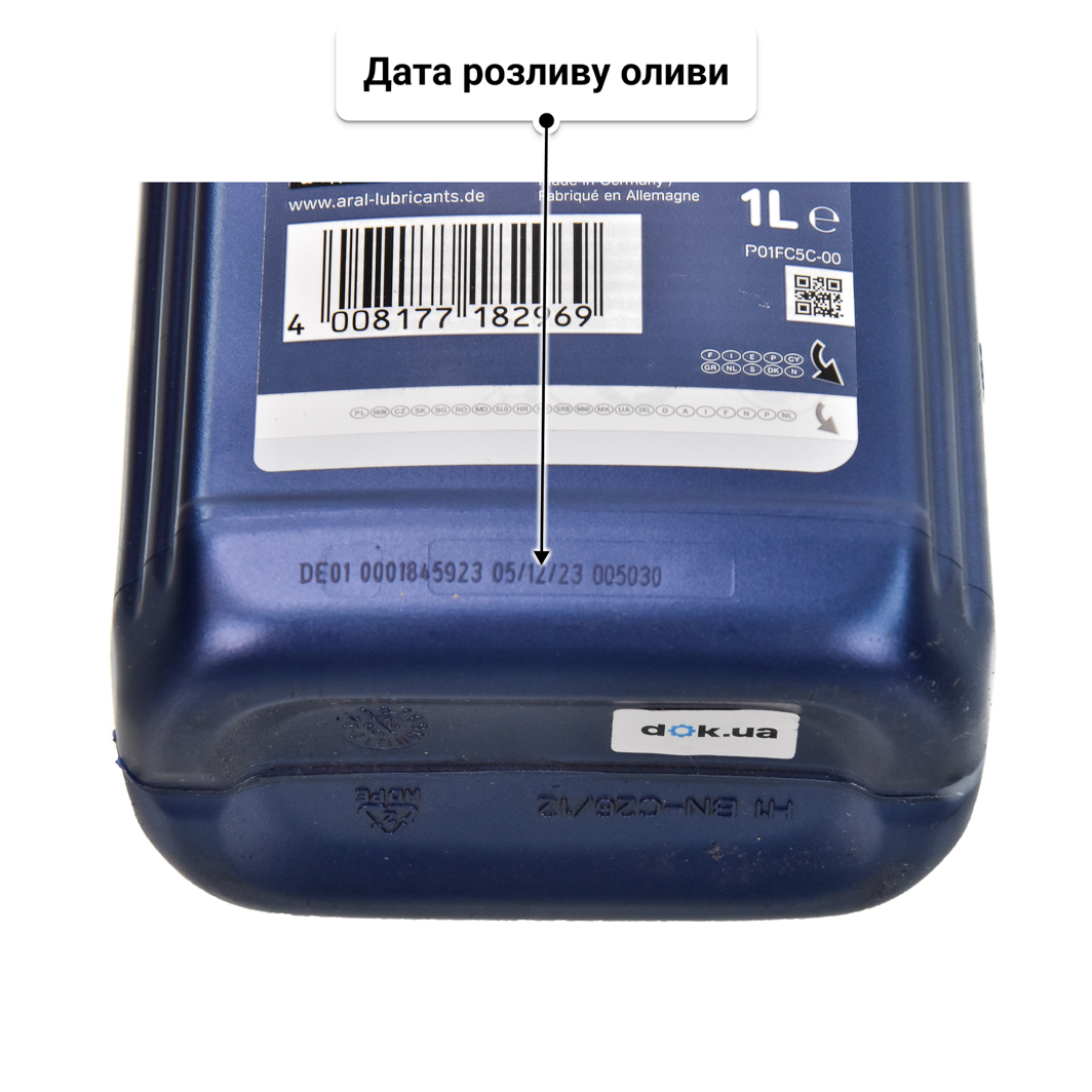 Олива Aral HighTronic 5W-40 для Dodge Challenger 1 л