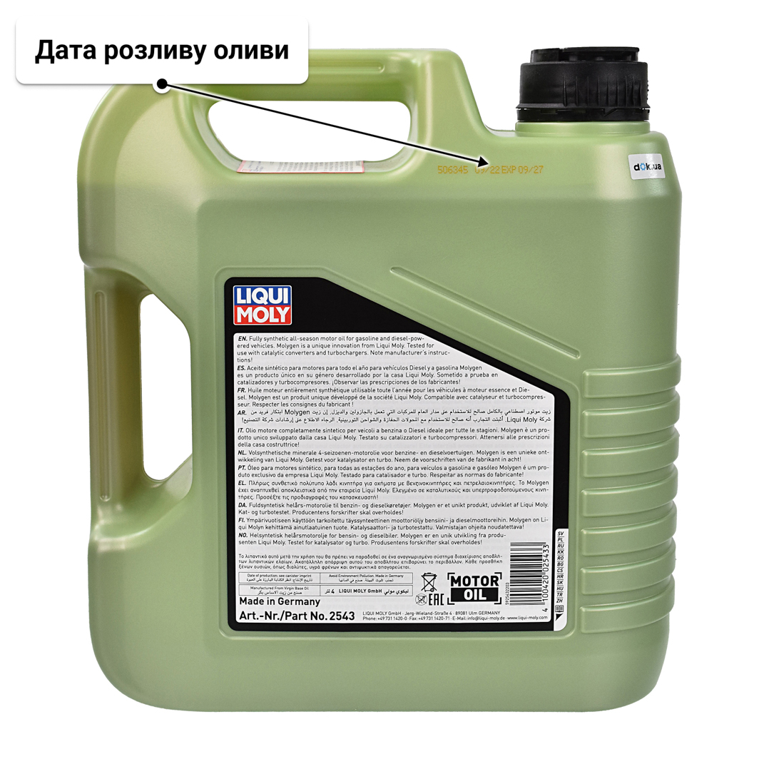 Олива Liqui Moly Molygen 5W-50 4 л