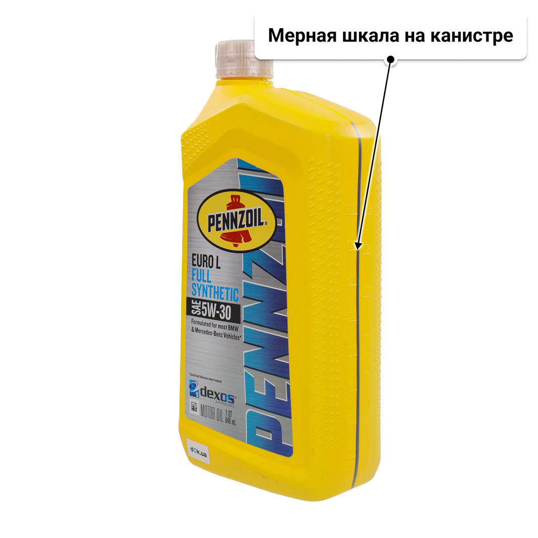 Масло Pennzoil Euro L 5W-30 0,95 л