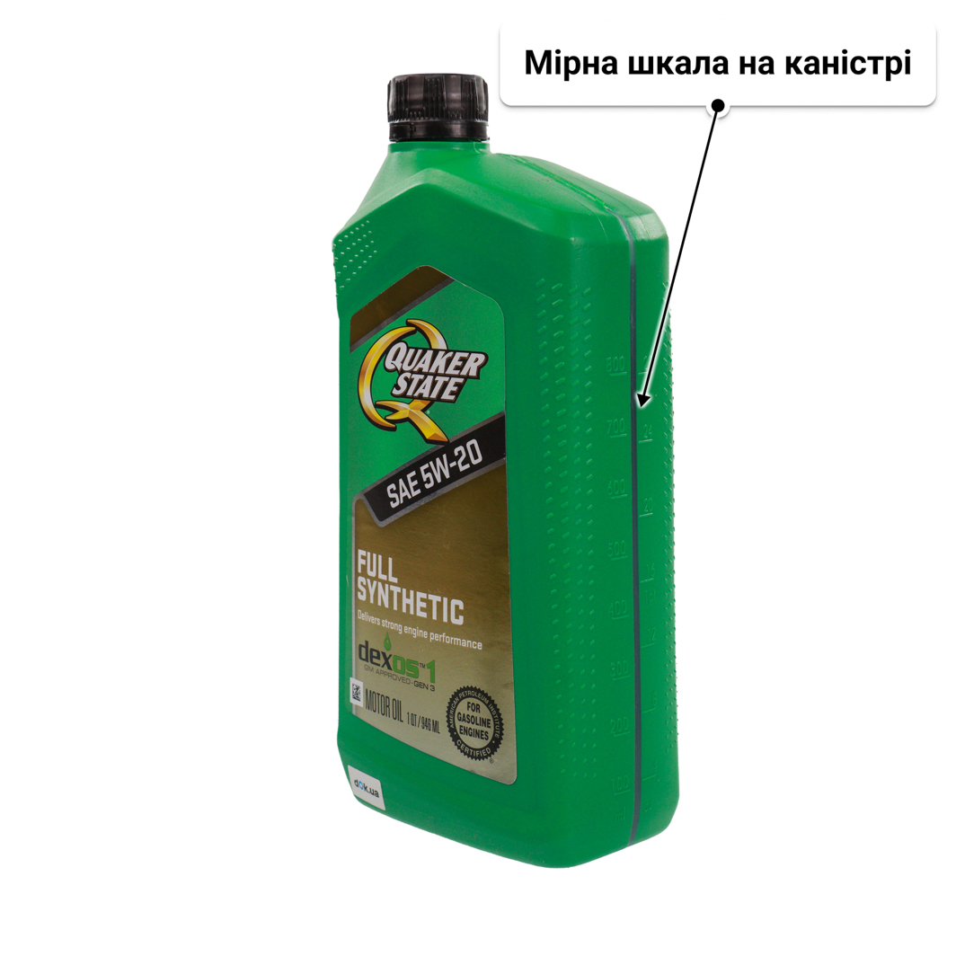 Олива QUAKER STATE Full Synthetic 5W-20 0.95 л