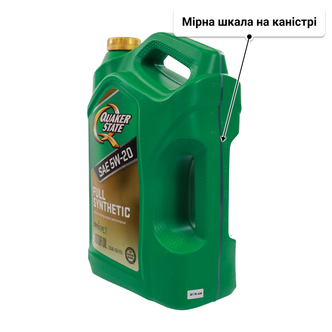 Олива QUAKER STATE Full Synthetic 5W-20 4,73 л