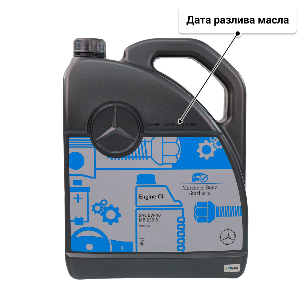 Масло Mercedes-Benz MB 229.5 5W-40 5 л