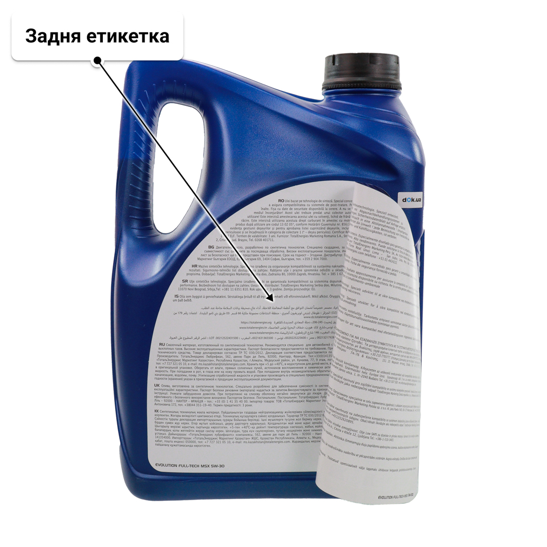 Олива Elf Evolution Full-Tech MSX 5W-30 для Porsche Cayenne 5 л