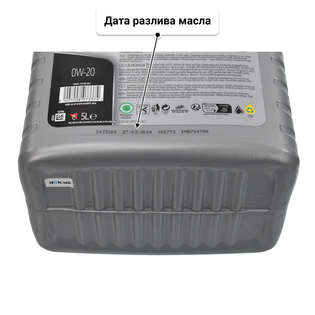 Масло Mobil 1 0W-20 5 л
