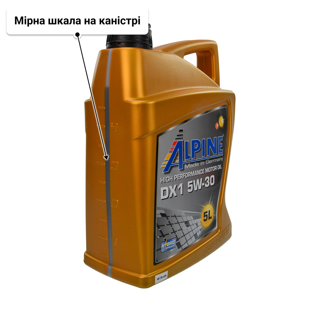 Олива Alpine DX1 5W-30 5 л