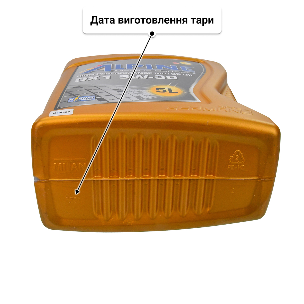 Олива Alpine DX1 5W-30 5 л