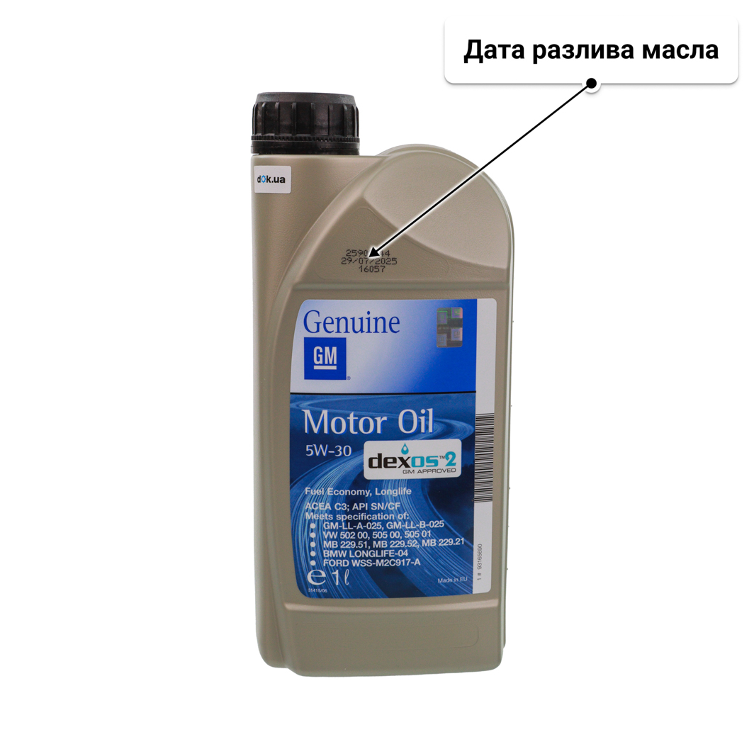 Олива General Motors Dexos2 5W-30 1 л