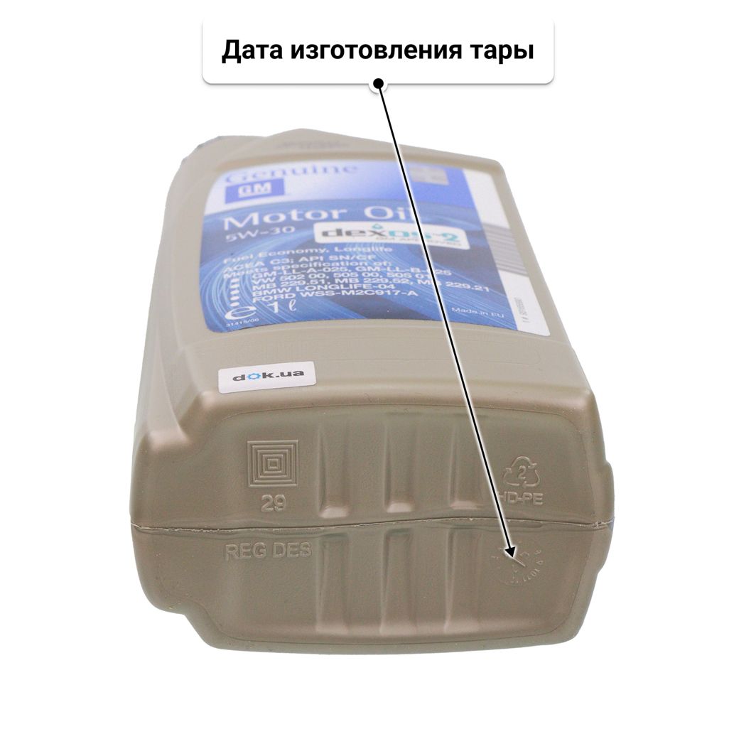 Масло General Motors Dexos2 5W-30 для Renault Symbol 1 л