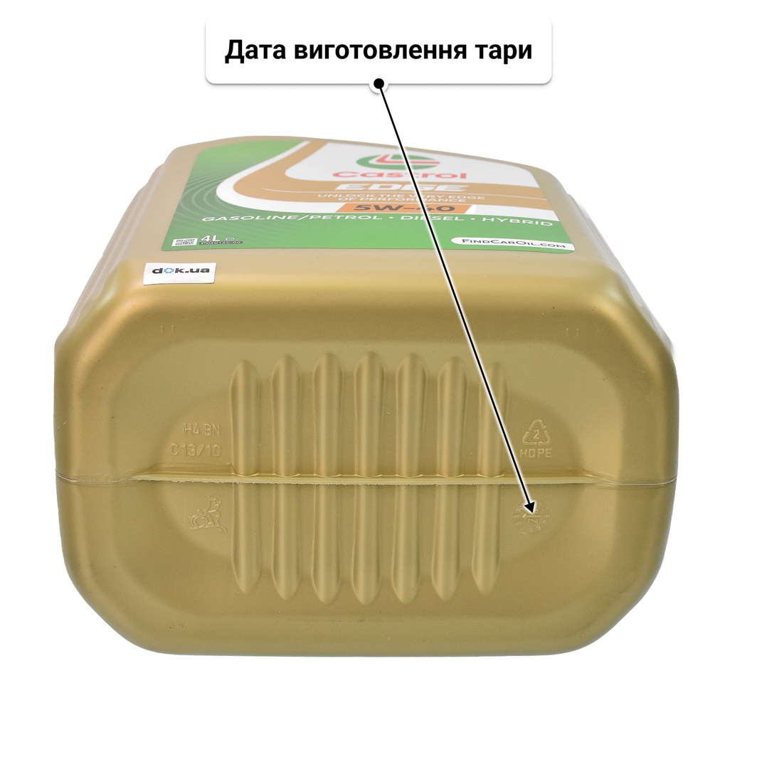 Олива Castrol EDGE 5W-40 для Porsche Cayenne 4 л