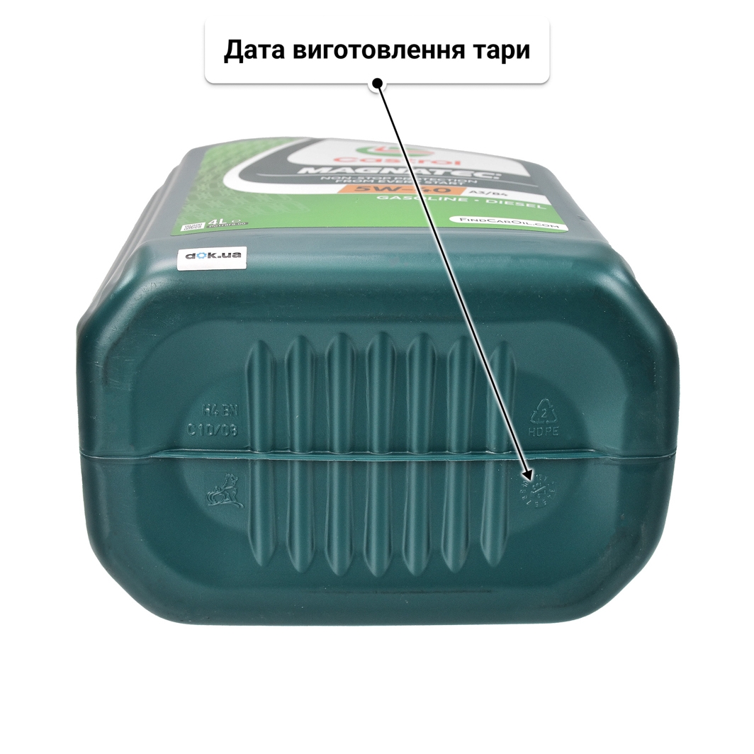 Олива Castrol Magnatec A3/B4 5W-40 для SsangYong Kyron 4 л