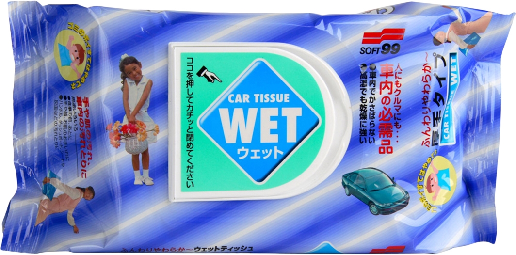 

Салфетки SOFT99 Car Tissue Wet 04126 из нетканого материала 80 шт