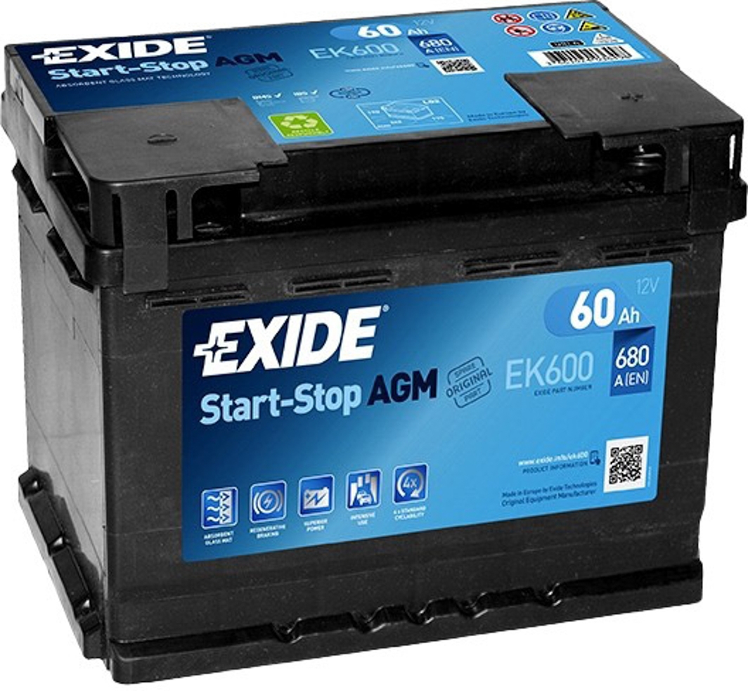 

Аккумулятор Exide EK600