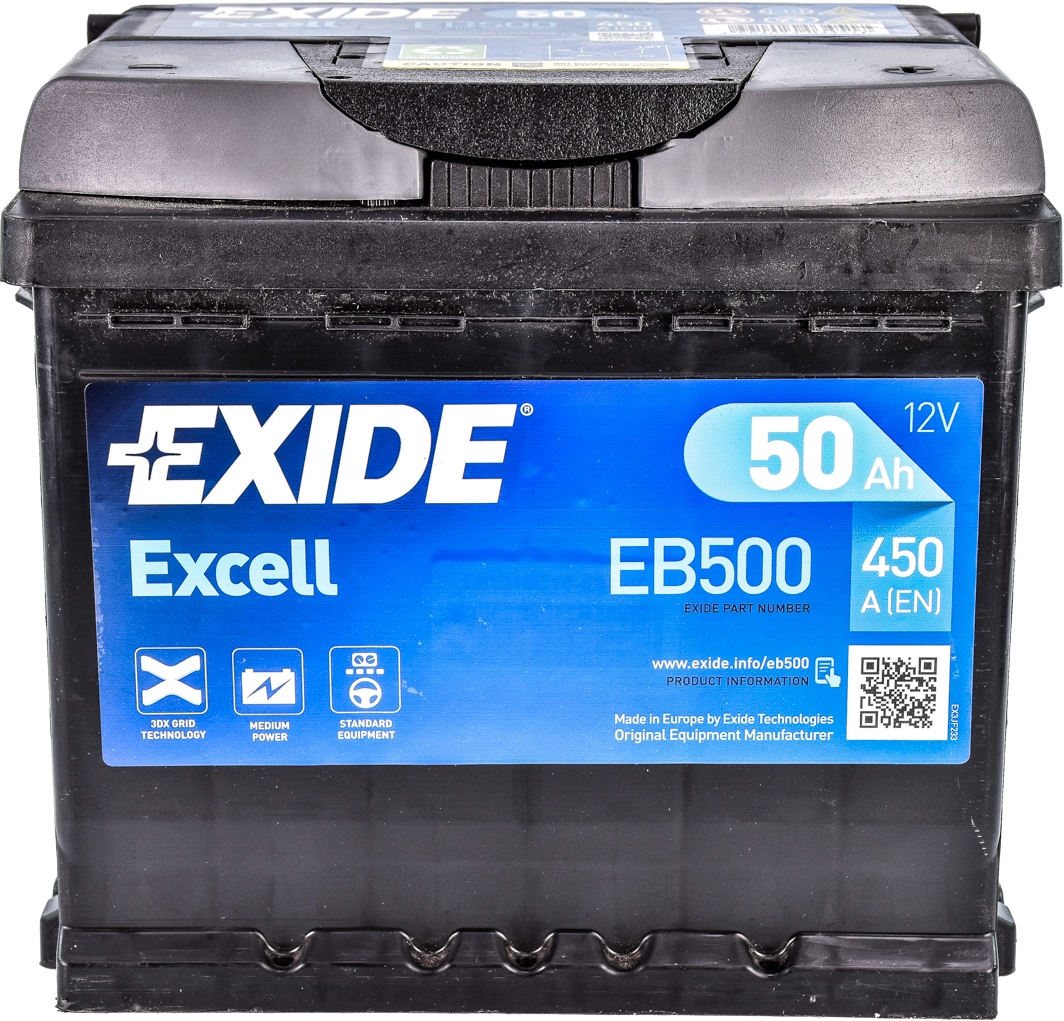 

Аккумулятор Exide 6 CT-50-R Excell EB500