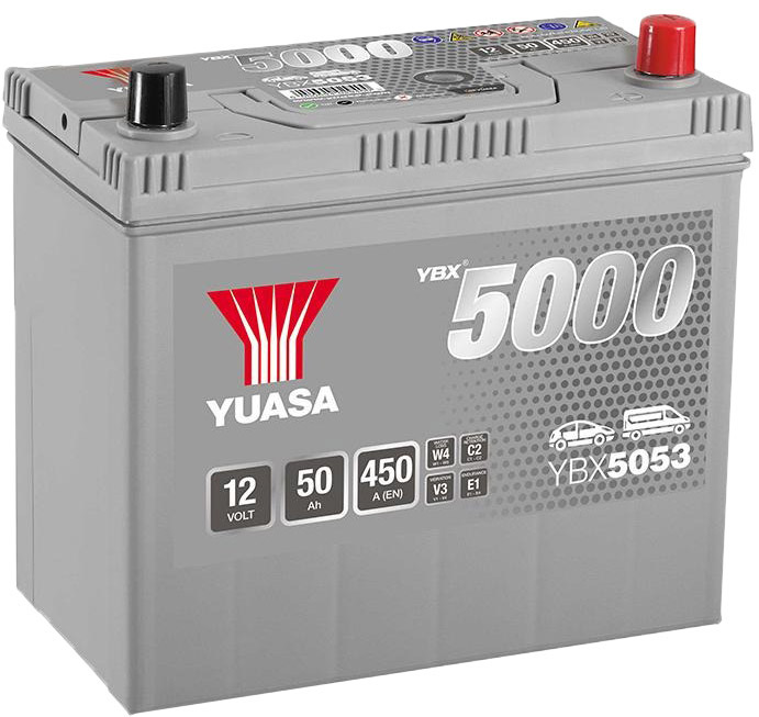 

Аккумулятор Yuasa 6 CT-50-R Silver High Performance ybx5053
