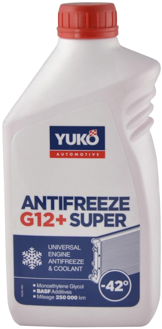 

Готовый антифриз Yuko Super G12+ красный -42 °C 4820070248234