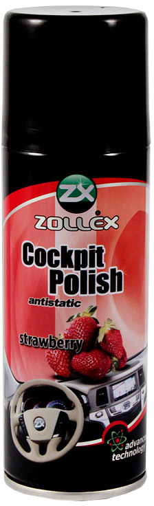 

Полироль для салона Zollex Cockpit Polish клубника 200 мл ST200