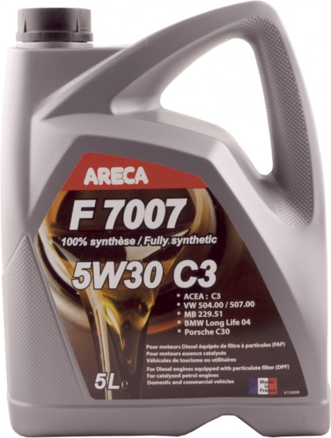 

Моторное масло Areca F7007 C3 5W-30 синтетическое 025f000500