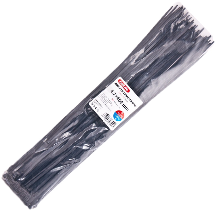 

Стяжка Carlife BL4.7x450 0,45 м 4,7 мм 100 шт