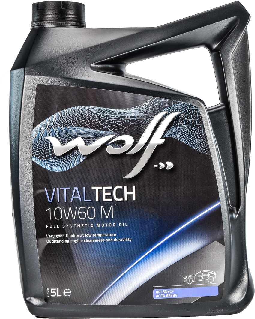 

Моторное масло Wolf Vitaltech M 10W-60 синтетическое 8335808