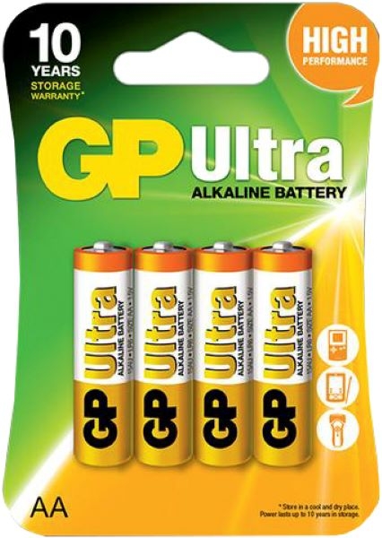 

Батарейка GP Ultra Alkaline 25-1063 AA (пальчиковая) 1,5 V 4 шт