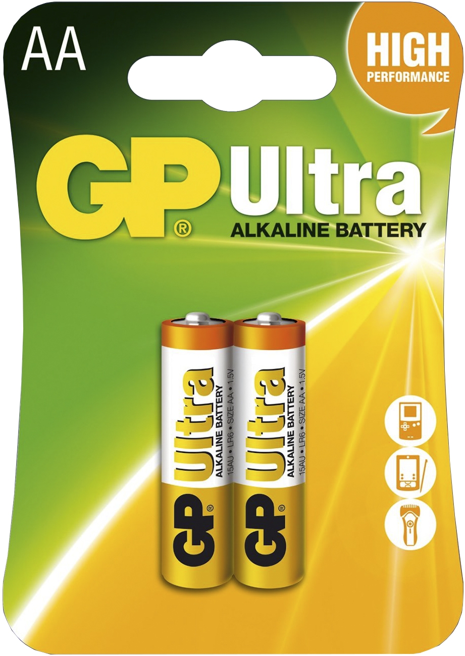 

Батарейка GP Ultra Alkaline 25-1063-2 AA (пальчиковая) 1,5 V 2 шт