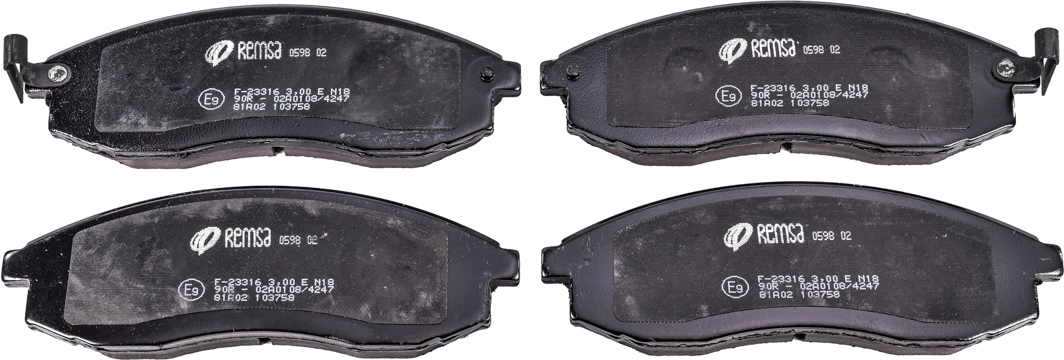 

Remsa 059802 Тормозные колодки