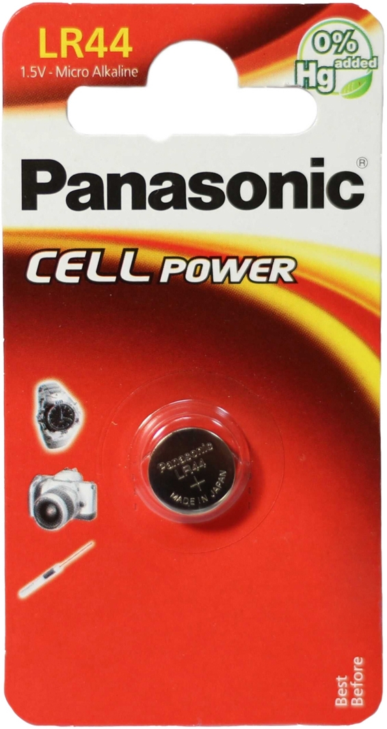 

Батарейка Panasonic Micro Alkaline LR-44EL/1B LR44 1,5 V 1 шт