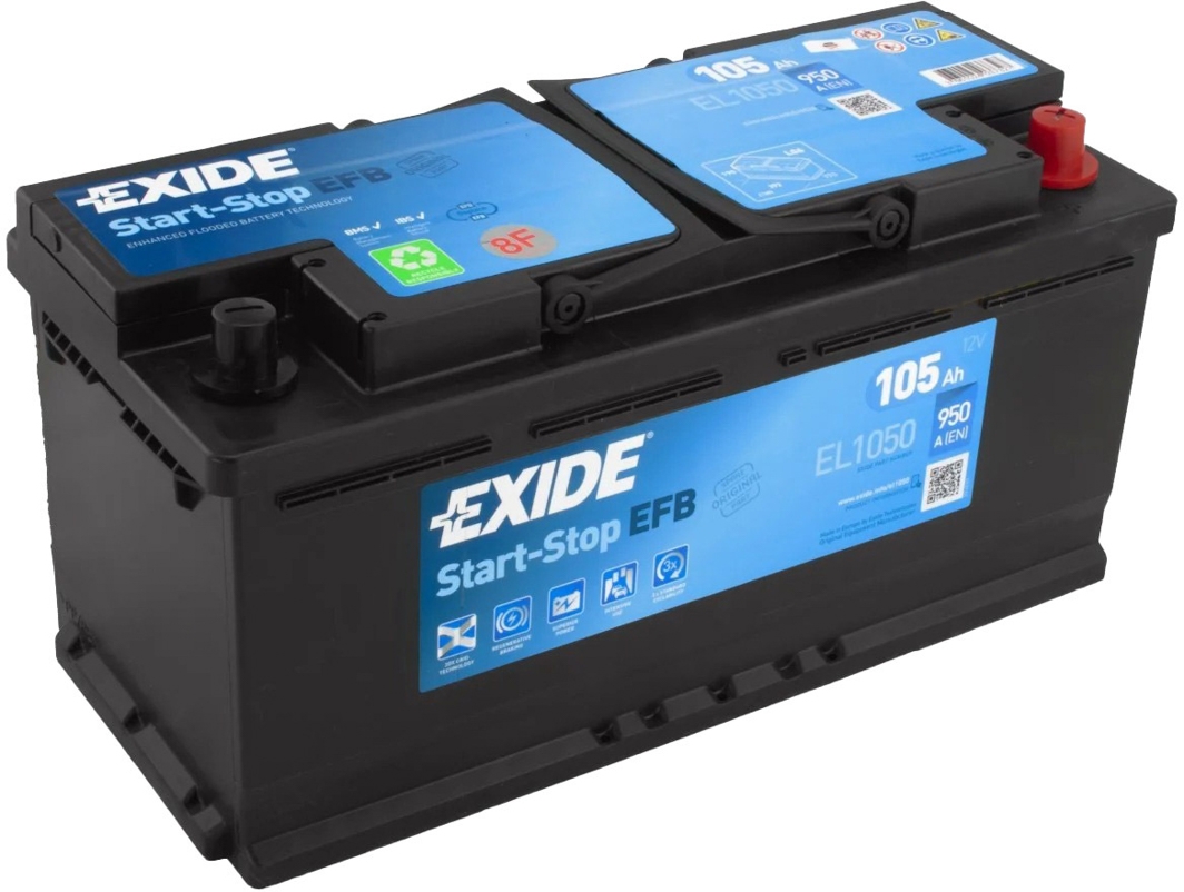 

Аккумулятор Exide 6 CT-105-R EFB Start Stop el1050
