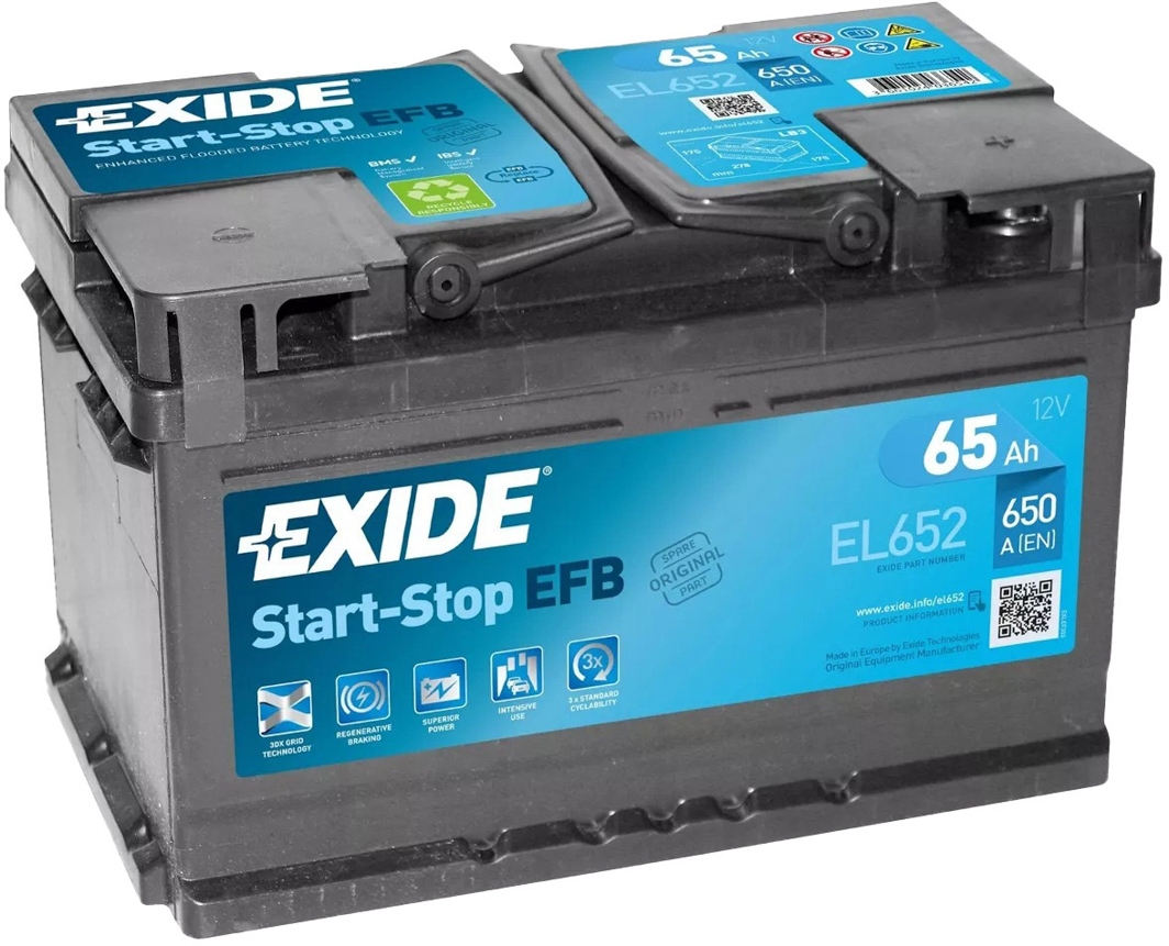 

Аккумулятор Exide 6 CT-65-R Start-Stop EFB el652