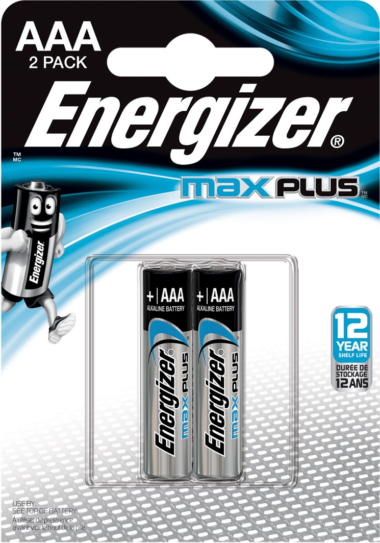 

Батарейка Energizer Max Plus 257-1007_2 AAA (мизинчиковая) 1,5 V 2 шт