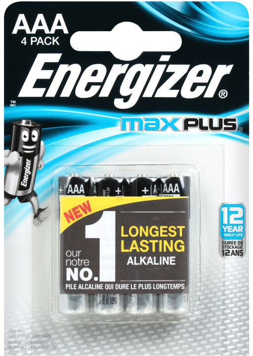 

Батарейка Energizer Max Plus 257-1007_4 AAA (мизинчиковая) 1,5 V 4 шт